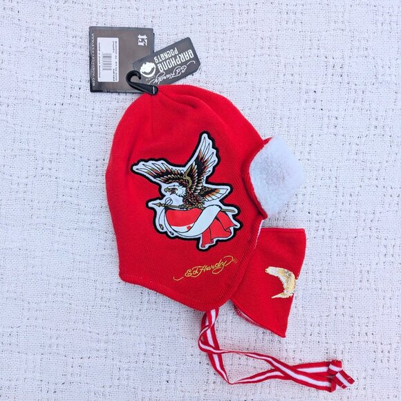 New With Tags Ed Hardy CANADA Ski Hat Cap & Removable Face Mask - Picture 4 of 4
